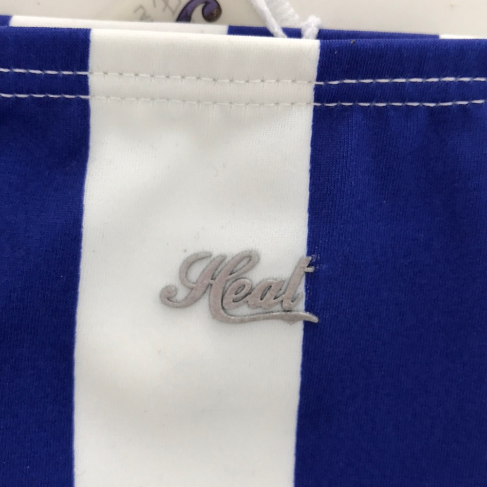 Heat stripped bikini bottom blue white  xl woman - Picture 4 of 5